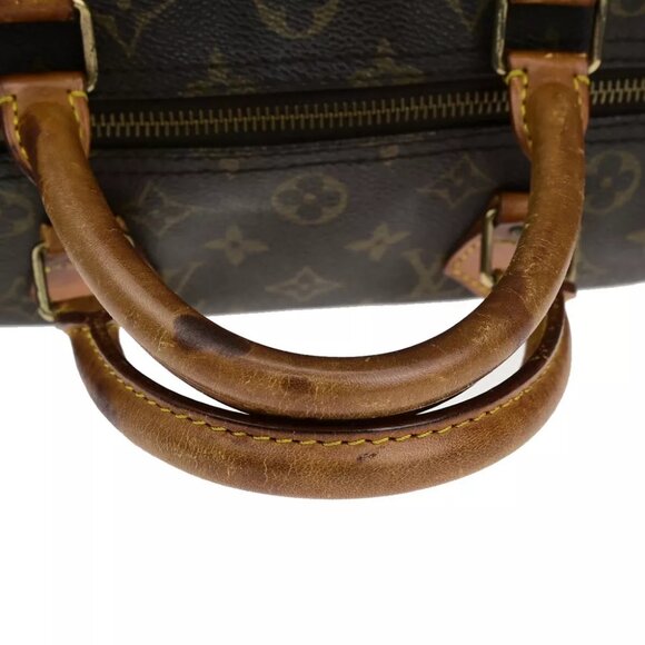LOUIS VUITTON Speedy 30 Travel Hand Bag Monogram Leather Brown M41526 69YF405 - Picture 7 of 13